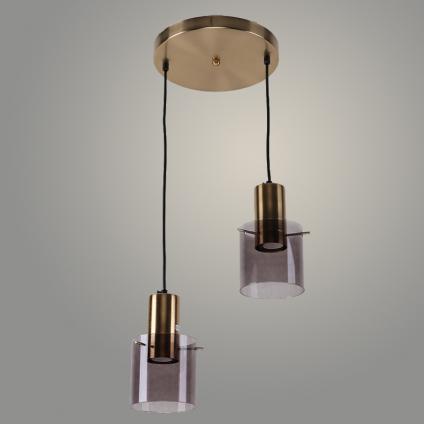 Подвес FC1041/2HQ TBS+GN табачный/серый 2х40W E27 d300 h1000, ALY22